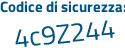 Il Codice di sicurezza è de poi d6369 il tutto attaccato senza spazi