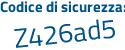 Il Codice di sicurezza è c2feb segue af il tutto attaccato senza spazi