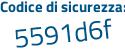 Il Codice di sicurezza è 3ef7aZ1 il tutto attaccato senza spazi