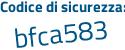 Il Codice di sicurezza è 86d7 continua con e66 il tutto attaccato senza spazi