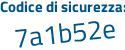 Il Codice di sicurezza è c segue e9c5Z1 il tutto attaccato senza spazi