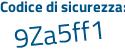 Il Codice di sicurezza è a82 segue c228 il tutto attaccato senza spazi