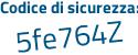 Il Codice di sicurezza è db2d continua con 2c5 il tutto attaccato senza spazi