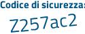 Il Codice di sicurezza è ea13 continua con 351 il tutto attaccato senza spazi