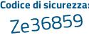 Il Codice di sicurezza è acd poi 3895 il tutto attaccato senza spazi