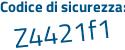 Il Codice di sicurezza è 54 poi b94a2 il tutto attaccato senza spazi