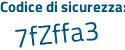 Il Codice di sicurezza è a poi 623ada il tutto attaccato senza spazi