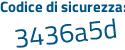 Il Codice di sicurezza è Zf poi 474Z6 il tutto attaccato senza spazi