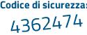 Il Codice di sicurezza è fc44dd3 il tutto attaccato senza spazi