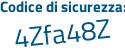 Il Codice di sicurezza è fe poi 6aa17 il tutto attaccato senza spazi