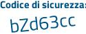 Il Codice di sicurezza è Z6979cc il tutto attaccato senza spazi