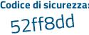 Il Codice di sicurezza è 2 segue ecc75d il tutto attaccato senza spazi