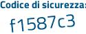 Il Codice di sicurezza è 1Z poi 13341 il tutto attaccato senza spazi