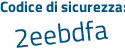 Il Codice di sicurezza è 144 continua con 8717 il tutto attaccato senza spazi