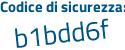 Il Codice di sicurezza è 8 poi cdbe61 il tutto attaccato senza spazi