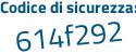Il Codice di sicurezza è 25cf continua con 95f il tutto attaccato senza spazi