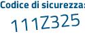 Il Codice di sicurezza è da5572f il tutto attaccato senza spazi