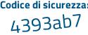Il Codice di sicurezza è 51b85 poi 81 il tutto attaccato senza spazi