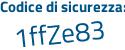 Il Codice di sicurezza è f6c9 segue cd3 il tutto attaccato senza spazi