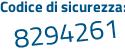 Il Codice di sicurezza è 65c segue ca3Z il tutto attaccato senza spazi