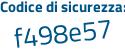 Il Codice di sicurezza è 219b4e7 il tutto attaccato senza spazi