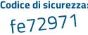 Il Codice di sicurezza è 198b continua con 1b4 il tutto attaccato senza spazi