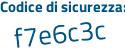 Il Codice di sicurezza è 2126 segue c9e il tutto attaccato senza spazi
