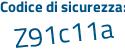 Il Codice di sicurezza è 25eb179 il tutto attaccato senza spazi