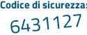 Il Codice di sicurezza è c2212Z5 il tutto attaccato senza spazi