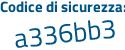 Il Codice di sicurezza è 3238 segue cZf il tutto attaccato senza spazi