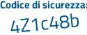 Il Codice di sicurezza è 7ccfa poi a2 il tutto attaccato senza spazi