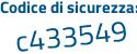 Il Codice di sicurezza è 7d246 segue e3 il tutto attaccato senza spazi