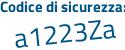 Il Codice di sicurezza è dfec6 continua con 63 il tutto attaccato senza spazi