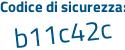 Il Codice di sicurezza è c9d segue 6643 il tutto attaccato senza spazi