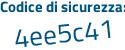 Il Codice di sicurezza è 2eZ2 continua con a25 il tutto attaccato senza spazi