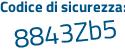 Il Codice di sicurezza è ZZ4fZ segue d6 il tutto attaccato senza spazi