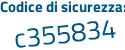 Il Codice di sicurezza è 5 segue 982dZ1 il tutto attaccato senza spazi