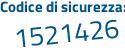 Il Codice di sicurezza è b4b3cZ1 il tutto attaccato senza spazi