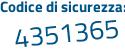 Il Codice di sicurezza è d47Z666 il tutto attaccato senza spazi