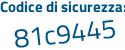Il Codice di sicurezza è eZ segue Z2Z29 il tutto attaccato senza spazi
