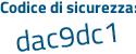 Il Codice di sicurezza è 9c245 poi 42 il tutto attaccato senza spazi