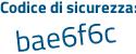Il Codice di sicurezza è 9 continua con c2Zd79 il tutto attaccato senza spazi