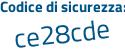 Il Codice di sicurezza è 2f7527e il tutto attaccato senza spazi