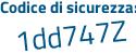 Il Codice di sicurezza è 9f1 poi 7ec5 il tutto attaccato senza spazi