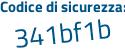 Il Codice di sicurezza è 39b52 poi d6 il tutto attaccato senza spazi