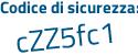 Il Codice di sicurezza è 4 continua con 49a97e il tutto attaccato senza spazi