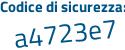 Il Codice di sicurezza è 113Zcfb il tutto attaccato senza spazi