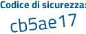 Il Codice di sicurezza è 2a poi 8e3e6 il tutto attaccato senza spazi
