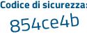 Il Codice di sicurezza è e378ed2 il tutto attaccato senza spazi