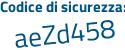 Il Codice di sicurezza è ee335fc il tutto attaccato senza spazi